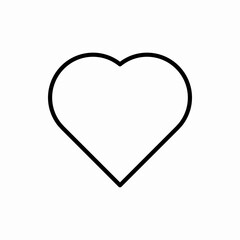 Outline heart icon.Heart vector illustration. Symbol for web and mobile