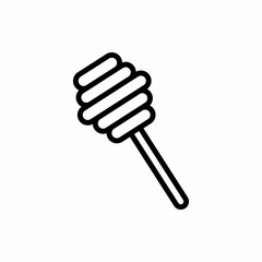 Outline honey dipper icon.Honey dipper vector illustration. Symbol for web and mobile