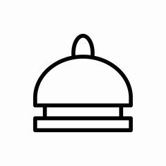 Outline hotel bell icon.Hotel bell vector illustration. Symbol for web and mobile
