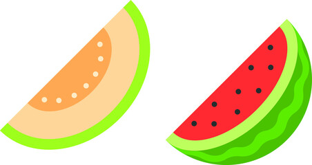 watermelon vector illustration