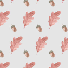 Seamless pattern. Automn floral print is ideal for textiles, printing, utensils and decor items.