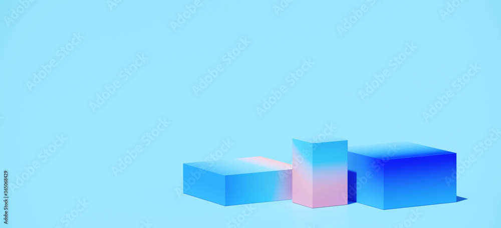 Poster minimal abstract mockup background for product presentation. colorful blending vibrant gradient podi