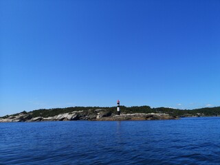 lighthouse on an island