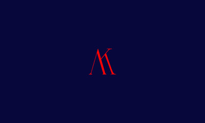 Abstract, Creative, Minimal and Unique Alphabet letters AK, KA logo