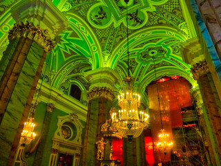 Obraz premium Russia. Old Russian Orthodox Church in St Petersburg