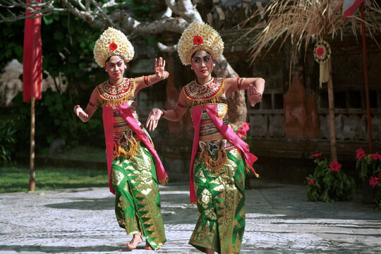 Bali, Indonesia - July 15, 1996  Barong And Keris Dance