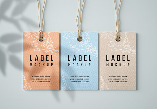 Paper Label Mockup
