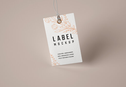 Paper Label Mockup
