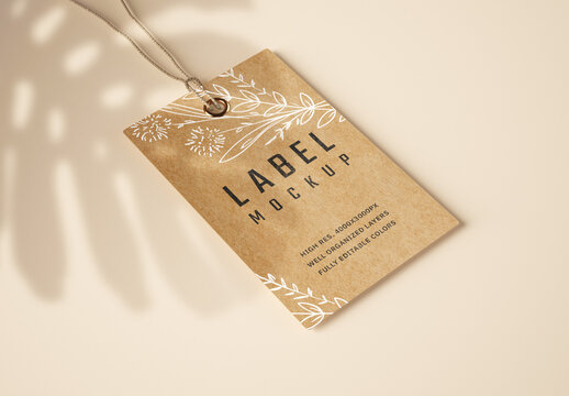 Kraft Paper Label Mockup
