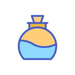 perfume bottle icon vector illustration filled outline style. mother's day icon set.