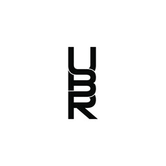 ubr letter original monogram logo design