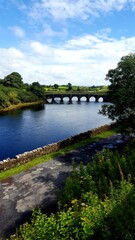Fototapeta na wymiar bridge over river. West of Ireland