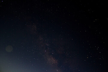 starry night sky milky way