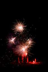 fireworks in the sky