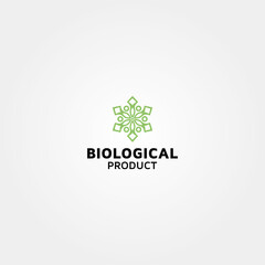 biological product vector logo design template