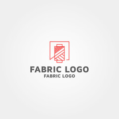Modern Fabric vector logo design template