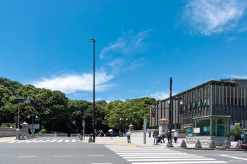 (東京都-都市風景)新緑の新宮橋周辺風景１