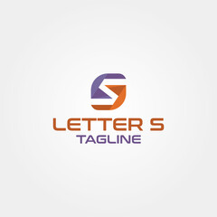 Letter S vector logo design template