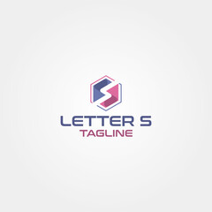 Letter S vector logo design template idea