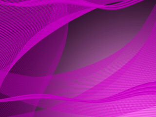 Abstract purple background with flowing flying stripes of light fabric.