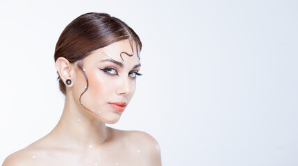 make up beauty caucasian model, make up artist, make up work, makeup, beauty make upfantasy make up, MUAH, Make up and hair