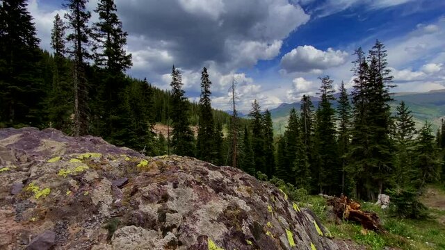 A high definition time lapse from the top of Molas pass between Silverton and Durango Colorado.