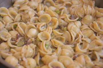 A plate of orecchiette cooked the Italian way