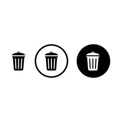 trash can icon vector illustration eps 10