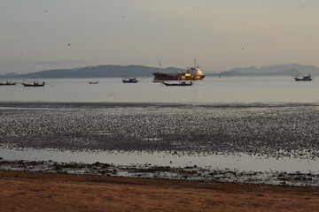 boats on the beach