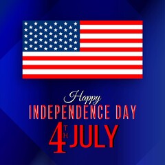 4th july independence day - vector illusatration