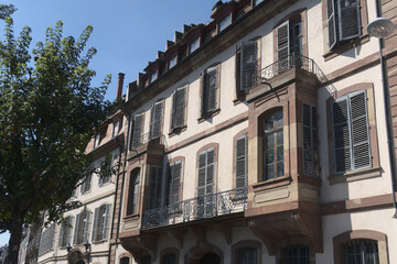 Obraz premium Paysage et architecture traditionnelle à Strasbourg.