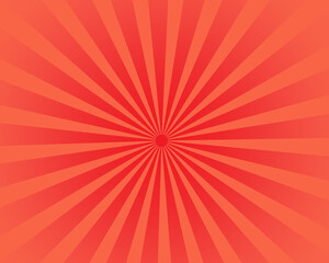 Red sunshine background color vector design.