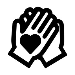 Obraz premium Holding hand with love