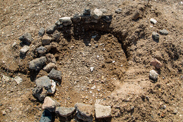 texture pit with sand and gravel
