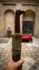 photo of vintage antique arabic sword