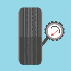 tyre and barometer