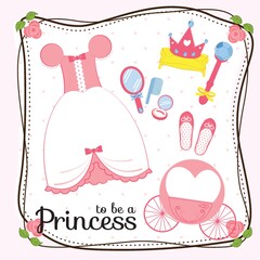 princess accessories card