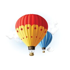 hot air balloons flying in sky