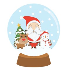 christmas glass dome