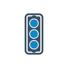 Light road signs icon