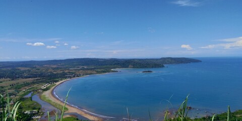 view of ciletuh geopark bay
