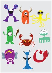 monster cartoon collection