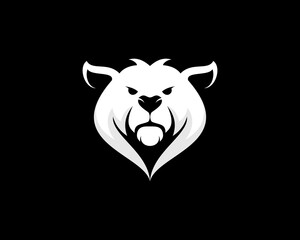 White head polar bear