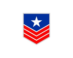 Simple abstract american shield