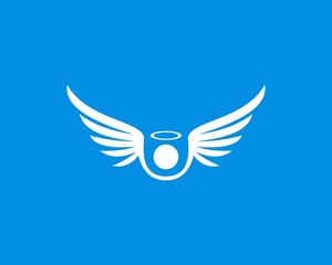 White wings with angel head