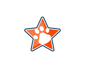 Orange star with pet finger inside