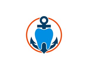 Tooth with anchor behind