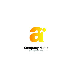 the simple modern logo of letter A with white background