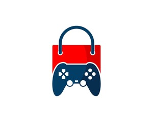 Shopping bag with game console inside