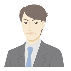 .Illustration of a man / get angry